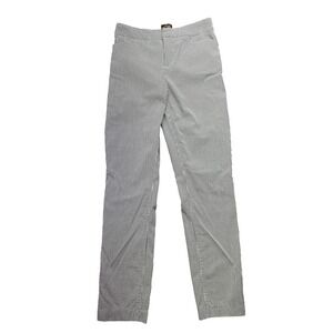 Crosby Seersucker Pants Striped Career‎ Casual Blue White Size 8 Fits 26"